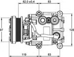 FC1733 Compressor, air conditioning 1405819 XS6H19D629AA FORD FIESTA I 1995-